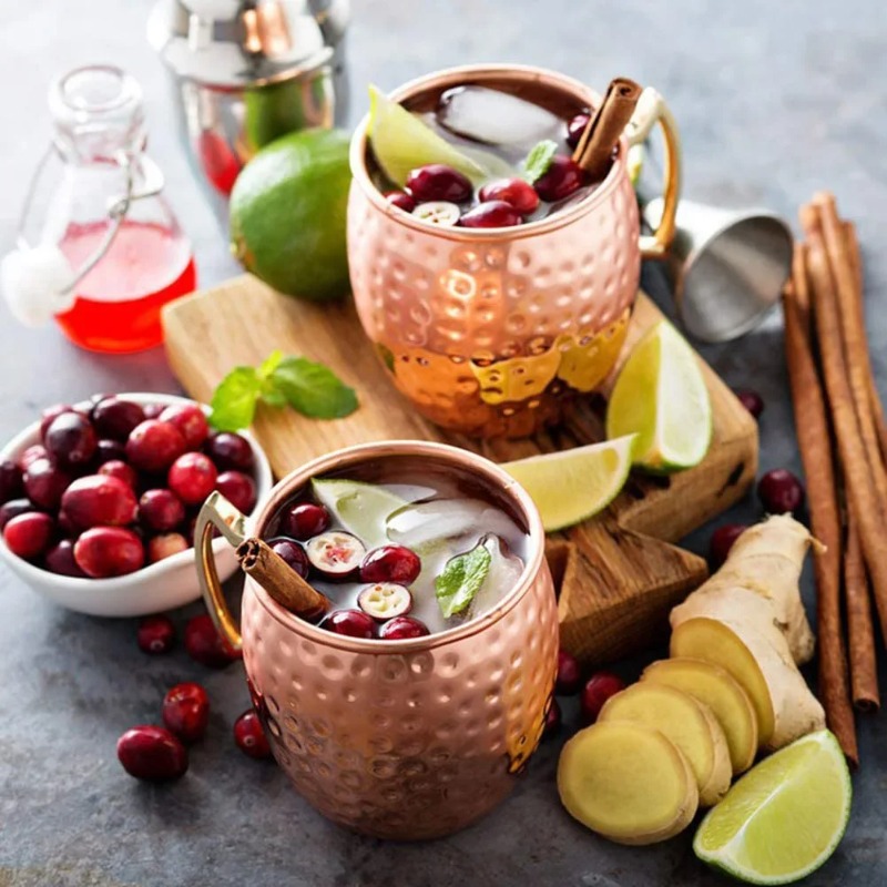 1-6PCS Cocktail Wine Cup Mosco - đánh giá và giá Copper Cocktail Mug