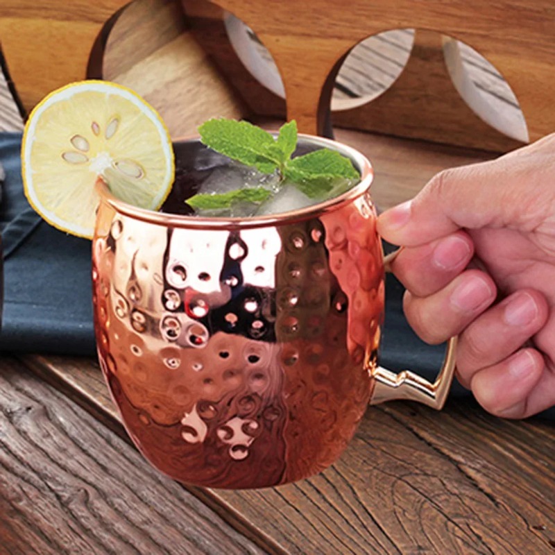 1-6PCS Cocktail Wine Cup Mosco - đánh giá và giá Copper Cocktail Mug