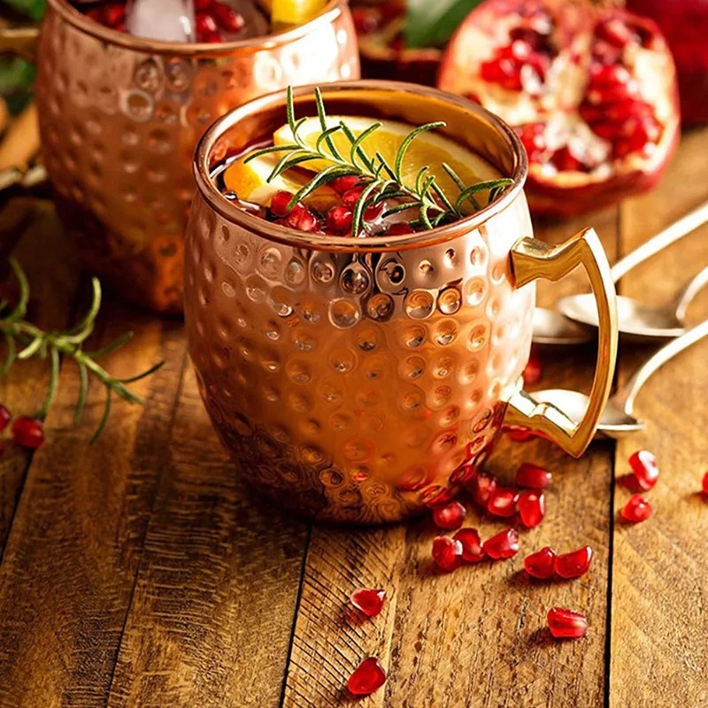 1-6PCS Cocktail Wine Cup Mosco - đánh giá và giá Copper Cocktail Mug